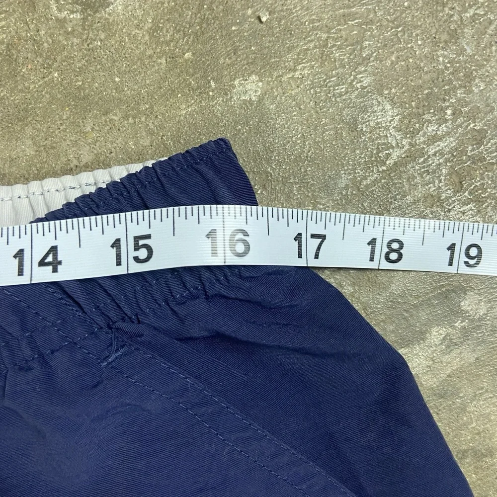 Vintage 90s Polo Sport Swim Trunks Size Large Navy Blue Flag Logo Outdoor Wear
